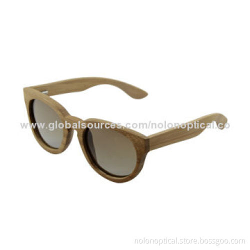 Low price promotional wooden bamboo sunglasses with customized logo available